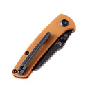 Kansept Little Main Street T2015A8 – 2.26" 154CM Drop Point Blade, Brown G10 Handle, Liner Lock – Designed by Dirk Pinkerton