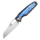 Kansept Tuckamore 3.54" Damascus Blackwash Titanium + Timascus Black Purple K1052A6