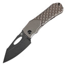 Kansept Loki 2.99" Blackwash CPM S35VN Bronzed Anodized Titanium with Frag Pattern Bronze, Black K1058B4