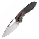 Kansept Thoth 3.43" Stonewashed CPM 20CV Blackwash Titanium + 80S Camo Carbon Purple Pink BlackK1075A1