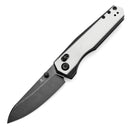 Kansept Beaver 3.44" Blackwash Nitro-V Ivory White and Black G10 T1105V2