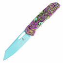 Tenable Shard 3.47" Blue Coated 14C28N Jade G10 with Purple Undead Print T1006V9