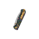 QSP Ferret Mardi Gras Exclusive 3in Nitro V Stonewashed Blade G10 Handles