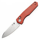 Kansept Beaver 3.44" Stonewashed Nitro-V Dark Red Anodized Aluminum T1105V3