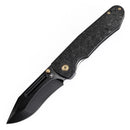 Kansept Superhawk 3.89'' CPM-S35VN Blackwash Titanium & Shred Carbon Fiber-K1084B2
