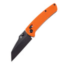 Kansept Main Street 3.36" Black Stonewashed 154CM Orange G10 T1015V2