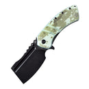 Kansept XL Korvid 3.55" 154CM Jade and Camouflage G10 T1030B2