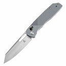 Tenable Shard 3.47" Stonewashed 14C28N Gray Aluminum with Diamond Pattern T1006V4