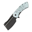Kansept XL Korvid 3.55" 154CM Jade G10 with Parent and Child Hands T1030B5