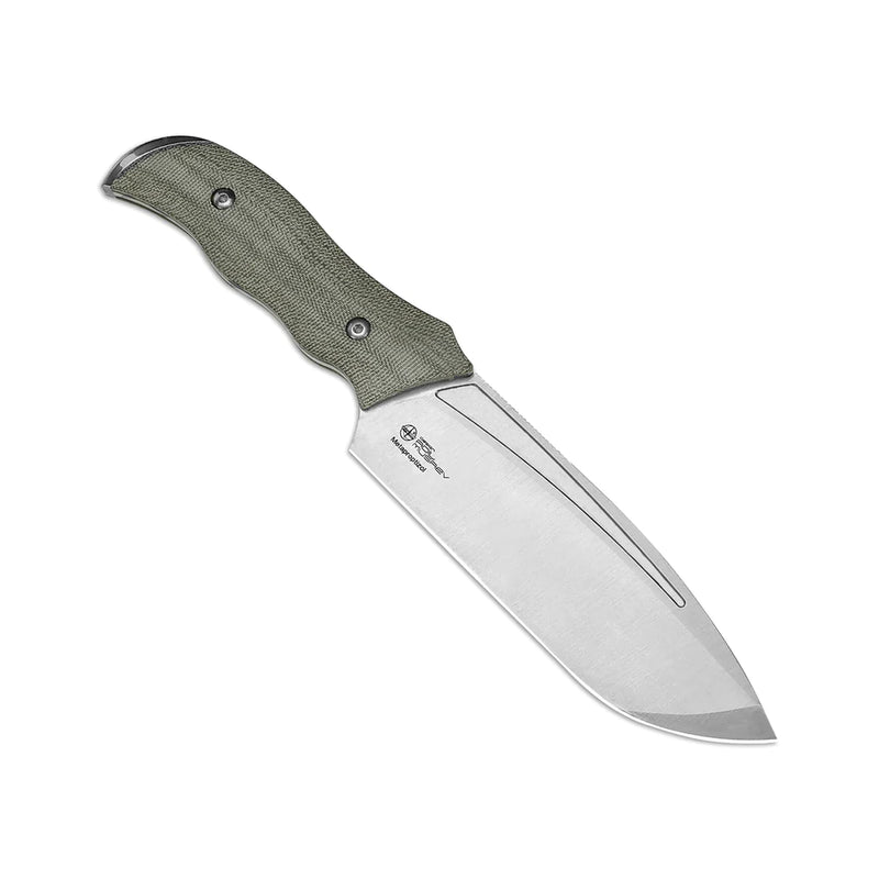 Kizer Metaproptizol Fixed Blade Survival Knife 5.59in D2 Blade Green Micarta Handles - 1054A1