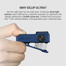 Olight Oclip Ultra 530 Lumen USB-C Rechargeable 3-in-1 Flashlight w/ RED and UV LEDs - Navy Blue
