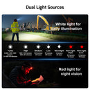 Olight Perun 3 Headlamp – Orange | 3,000 Lm Rechargeable Right‑Angle Headlamp with Dual White & Red Light Modes