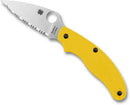 Spyderco UK Penknife Salt Series – 2.93" LC200N Blade, Yellow FRN Handles – SpyderEdge (C94SYL)