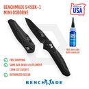Benchmade 945BK-1 Mini Osborne Folding Knife 2.92in CPM-S30V Steel Blade Black G10 Handles