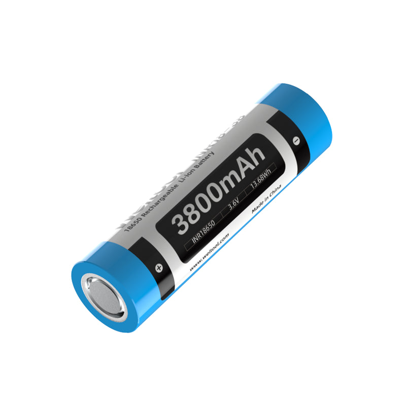 Weltool INR18-38 18650 3800mAh High Capacity Li-ion Rechargeable Battery