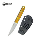 Kubey JL KUB356C Fixed Blade Knife – Ultem Handle, D2 Steel