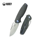 Kubey Knife Tityus 3.39" 14C28N Countoured Titanium KUB360E
