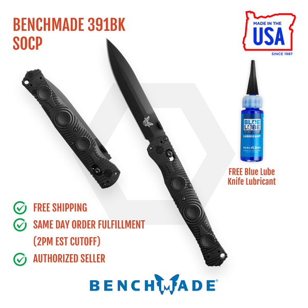 Benchmade 391BK SOCP Folding Knife CF Elite Handles 4.47in Benchmade 391BK SOCP Folding Knife CF Elite Handles 4.47in