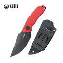 Kubey Knife Basilisk 4.76" 14C28N Red G-10 KUB381B