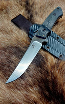 North Mountain Blade Utility B Hiroshii Suzuki Handmade Japanese SKD11 Steel Carbon Fiber Handle
