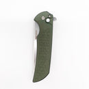 Pro-Tech Mordax Button Lock Folding Knife 3.5in Magnacut Steel Green Aluminum Handles - BSW25.Mordax.1