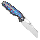 Kansept Tuckamore 3.54" Damascus Blackwash Titanium + Timascus Black Purple K1052A6