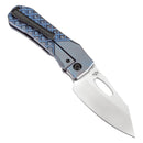 Kansept Loki 2.99" CPM S35VN Blue Anodized Titanium with Frag Pattern K1058B6