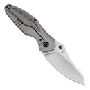 Kansept Baba Yaga 3.06" CPM 20CV Bead Blasted Titanium + 80S Camo Carbon Inlay Yellow, Blue K1074A4
