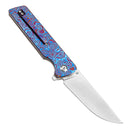 Kansept Anomaly 3.14" Satin CPM S35VN Timascus + Timascus Clip Blue  K2038A7
