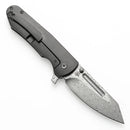 Kansept Superhawk 3.89" Blackwash Titanium Black Damascus K1084A3