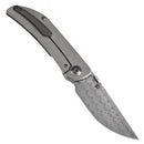 Kansept Tarkin 3.42" Damascus Bead Blasted Titanium with Holes Gray K1078A5