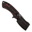 Kansept Mini Korvid 1.45" Blackwash CPM S35VN Red and Black G-mascus K3030S1