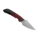 Kansept  Fenrir 3.48" Black and Red G10 + Black TiCn Coated Titanium K1034A2