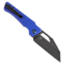 Kansept Egress 3.47" Black Stonewashed 14C28N Blue G10 T1033A2