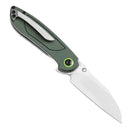 Kansept Prometheus 3.29" Stonewashed 14C28N Green Micarta T1040A2