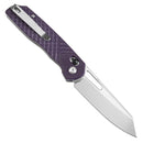 Tenable Shard 3.47" Stonewashed 14C28N Purple G10 with Diamond Pattern T1006V5