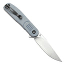 Tenable Einar T2072A2 – 3.13" Stonewashed Nitro-V Drop Point Blade, Blue Micarta Handle