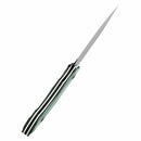 Tenable Luccio G007A1 – 3.81" Blackwash 14C28N Blade, Green G10 Handle