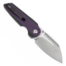 Tenable Rafe L 3.19" Satin 14C28N Purple and Black G10 T1048A5aTenable Rafe L T1048A5 – 3.19" Satin 14C28N Blade, Purple & Black G10 Handle with Liner Lock