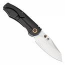 CAVEMAN Stonewashed CPM 20CV Blackwash Titanium, Gecko CamoCarbon