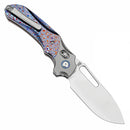 Quasar Stonewashed CPM 20CV Stonewashed Titanium, Timascus