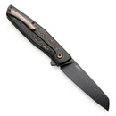 Kansept Cru 3.46" CPM-S35VN Black TiCn Coated Blackwash Titanium & Copper Carbon Fiber-K1092A1