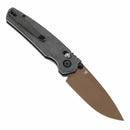Tenable Raven T2109V6 – 3.14" Rose Gold Coated 14C28N Drop Point Blade, Black Micarta Handle, Crossbar Lock – Designed by Black Bird Blades