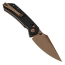 Tenable Fenrir T1034V8 – Black G10 Frag Pattern, 3.48" Rose Gold Nitro-V Blade, Sparrow Knife Co. Design