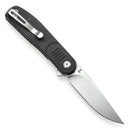 Tenable Einar T2072A3 – 3.13" Stonewashed Nitro-V Drop Point Blade, Black Micarta Handle