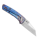 Kansept Little Main Street 2.26" Stonewashed CPM-S35VN Lightning Strike Anodized Titanium Blue, PurpleK2015A5