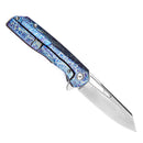 KANSEPT Shard K1006A16 – Satin CPM-S35VN Blade, Lightning Strike Anodized Titanium Handle, Kim Ning Design