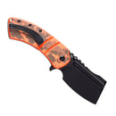 Kansept XL Korvid 3.55" 154CM Orange and Camouflage G10 T1030B3