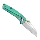 Kansept Little Main Street 2.26" Stonewashed CPM-S35VN Titanium Green K2015A4