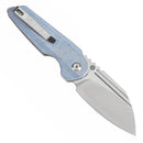 Tenable Rafe L T1048A3 – 3.19" Stonewashed 14C28N Blade, Blue Micarta Handle with Liner Lock